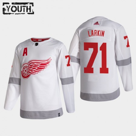 Camisola Detroit Red Wings Dylan Larkin 71 2020-21 Reverse Retro Authentic - Criança